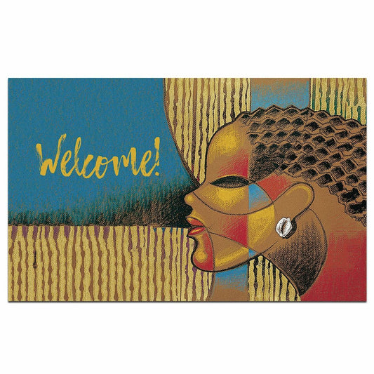 Composite Of A Woman Interior Floor Mat