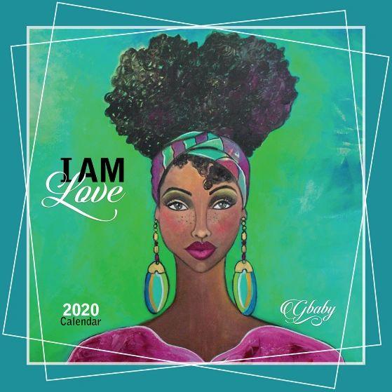 2020 I Am Love African American Wall Calendar by Gbaby
