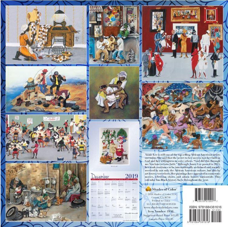 2019 Annie Lee Wall Calendar - size 12 x 12