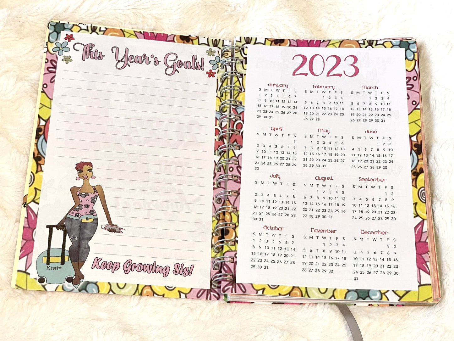 2023 Thankful! Grateful! Blessed! Inspirational Planner- Kiwi McDowell