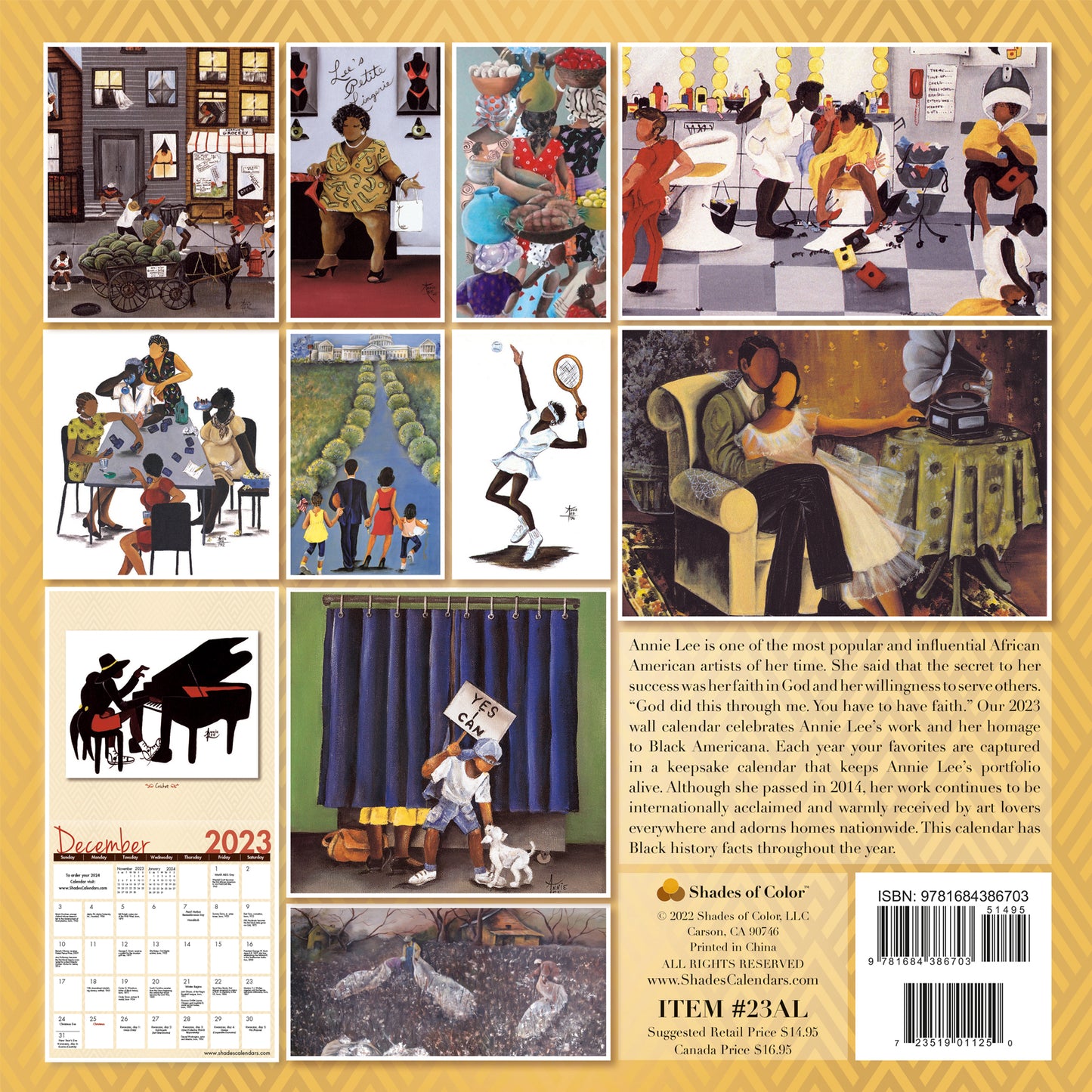 2023 The Art of Annie Lee Wall Calendar - Annie Lee