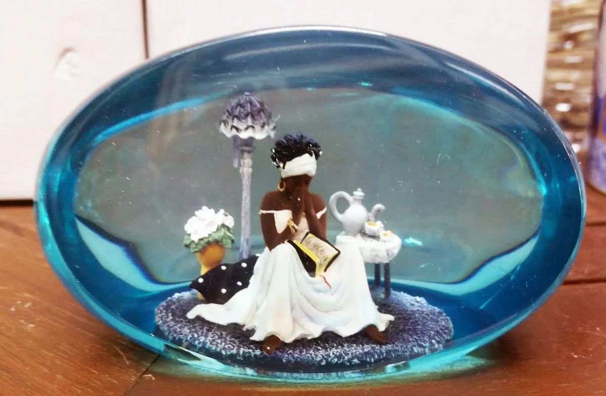 My Cup Runneth Over Paperweight By Annie Lee detail