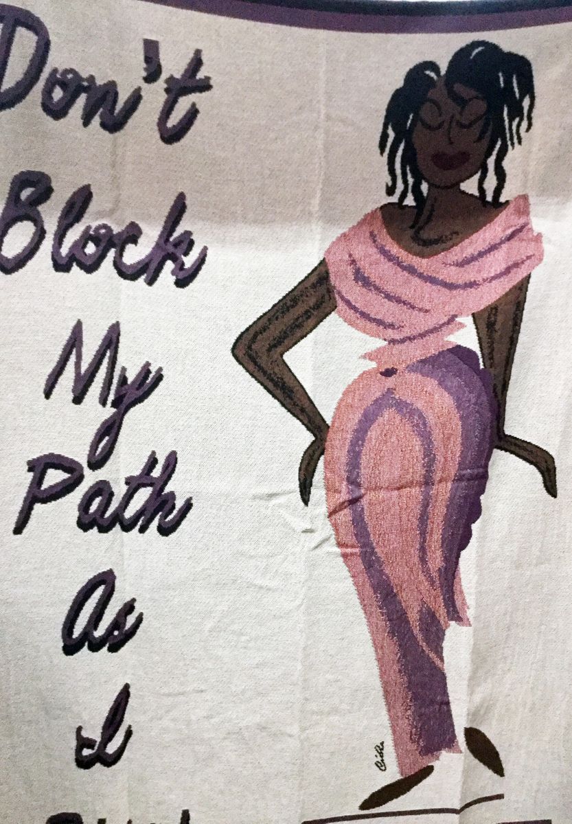 Don't Block My Path As I Rise Throw Blanket