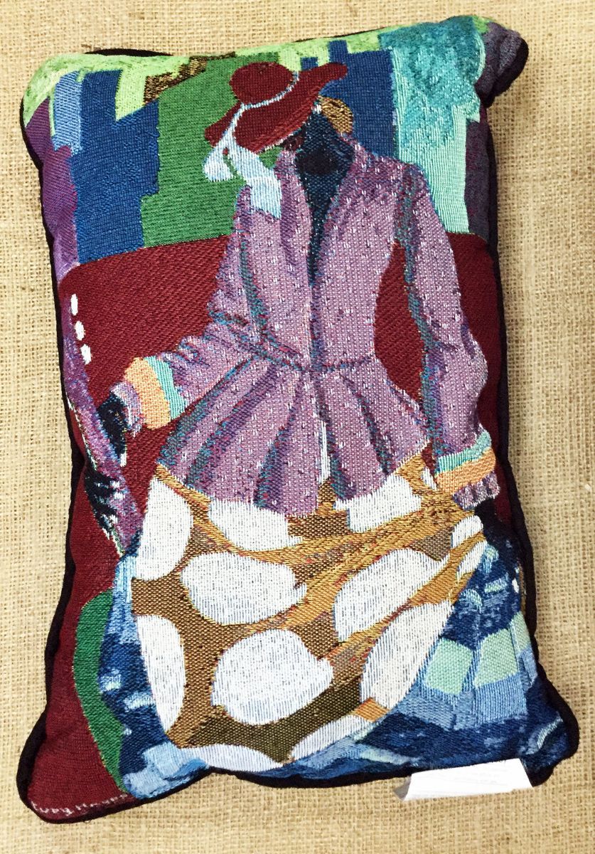 Lady With Guitar Pillow