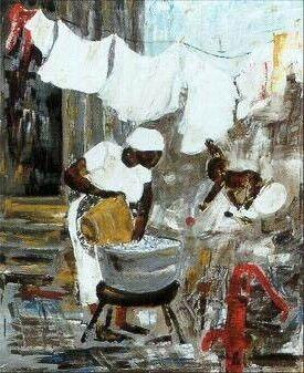 detail of Drip Dry print by Annie Lee