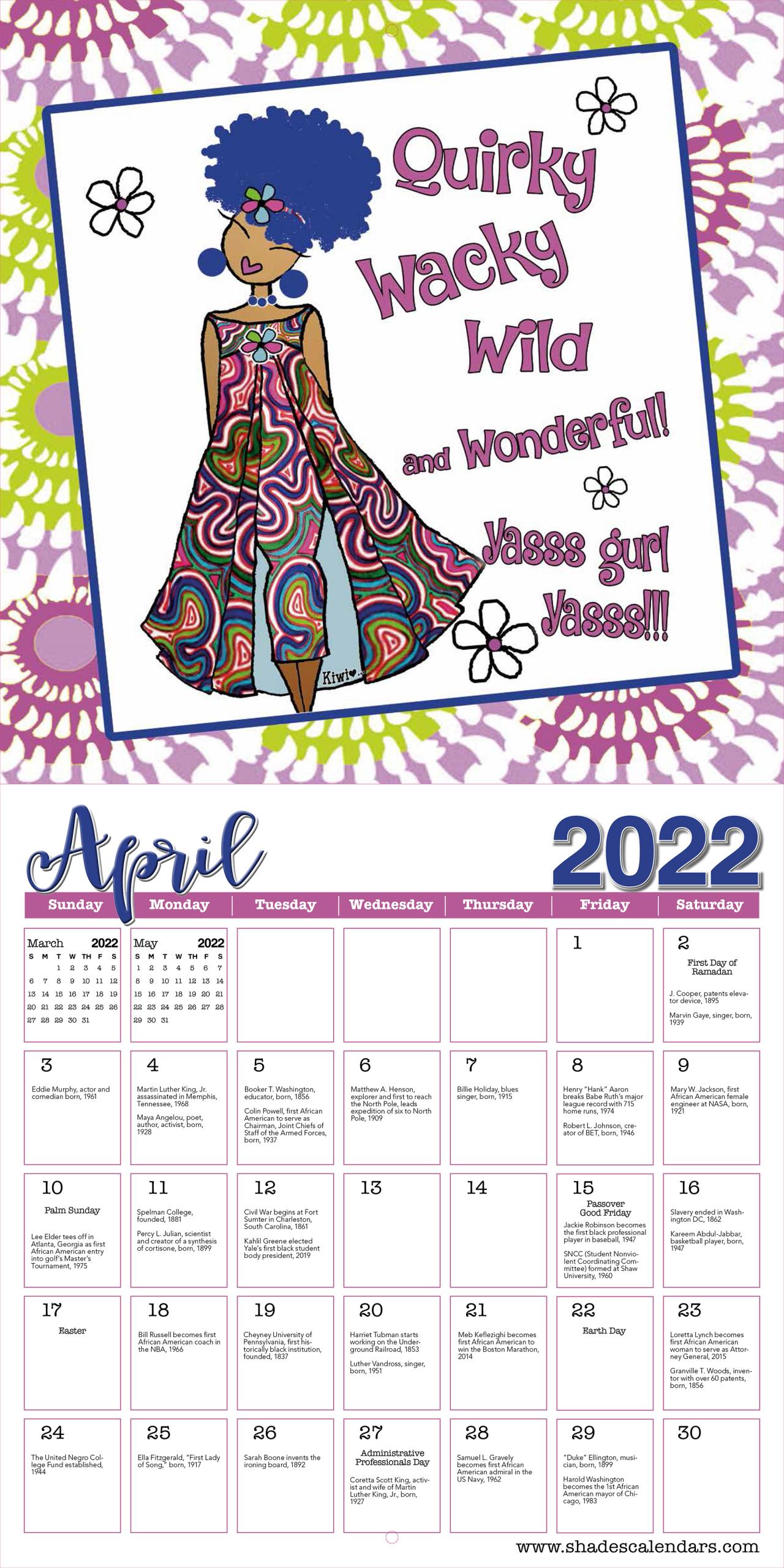 2022 Be Your Own InspHERation Wall Calendar by Kiwi McDowell