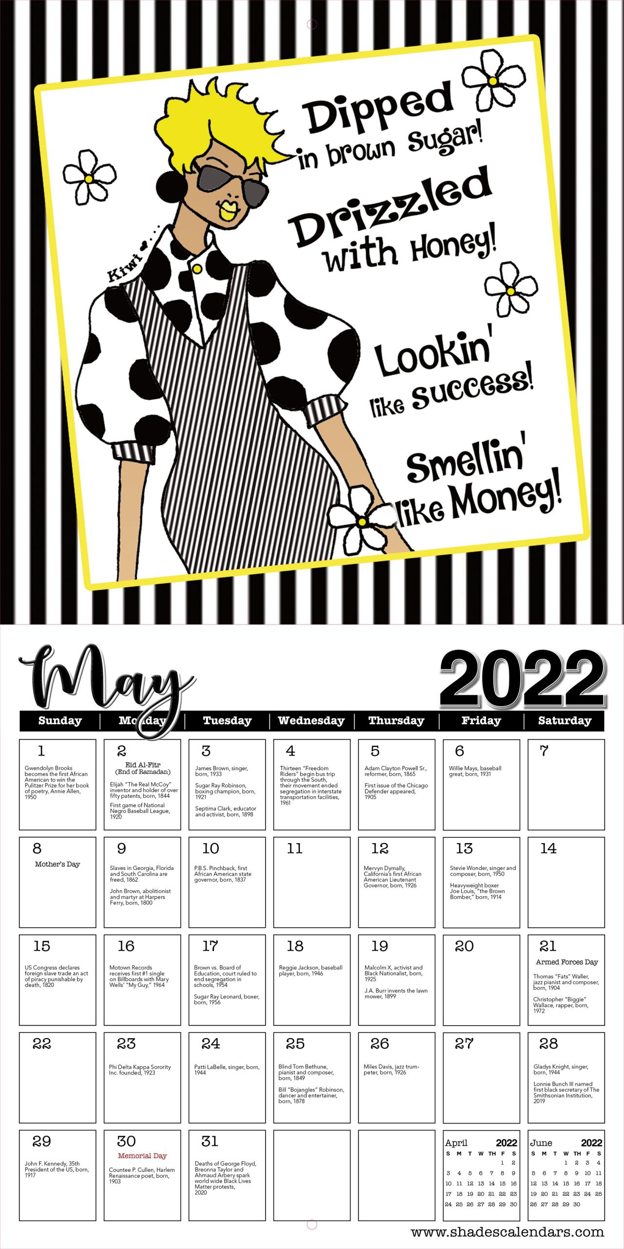 2022 Be Your Own InspHERation Wall Calendar by Kiwi McDowell