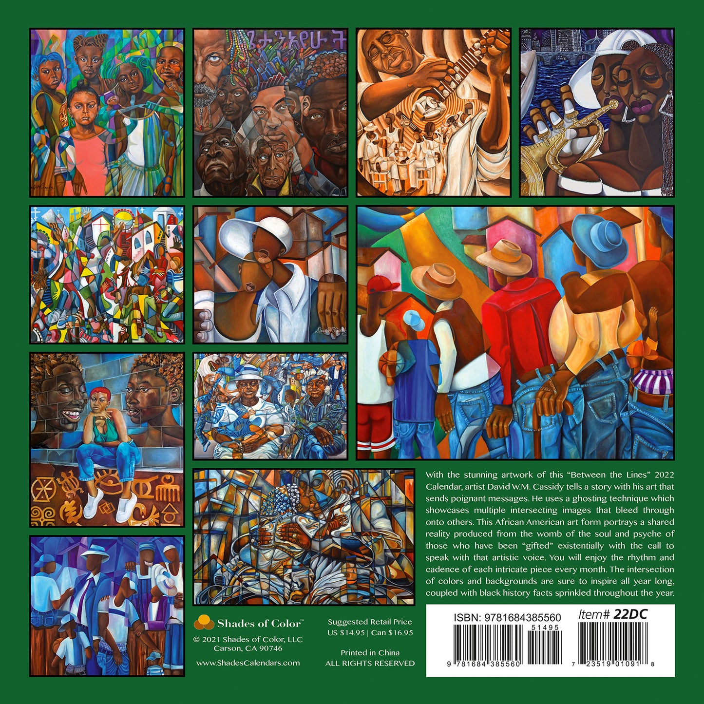 2022 Between The Lines Wall Calendar - David W.M. Cassidy