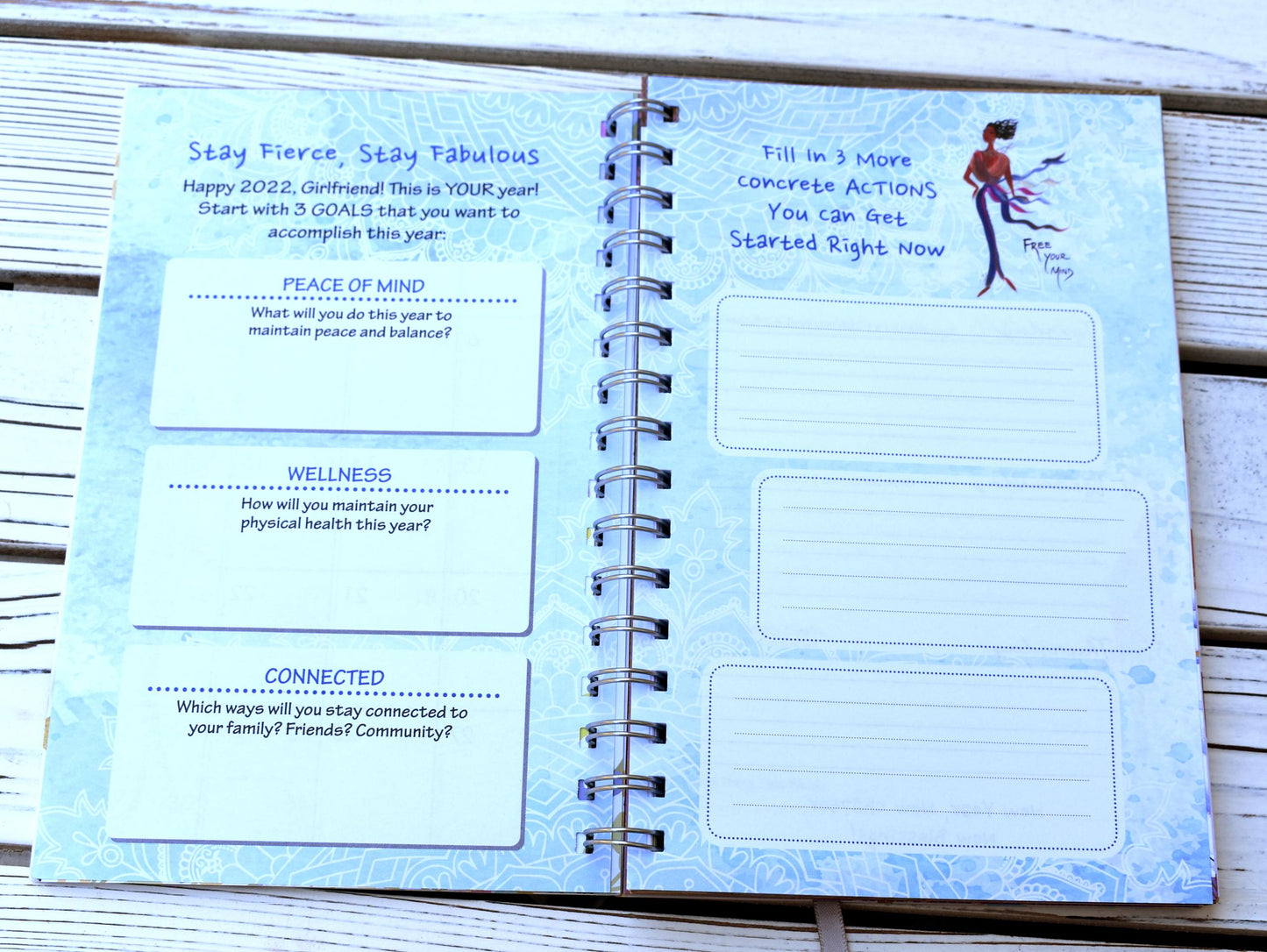 2022 Blessed and Highly Favored Weekly Inspirational Planner by Cidne Wallace