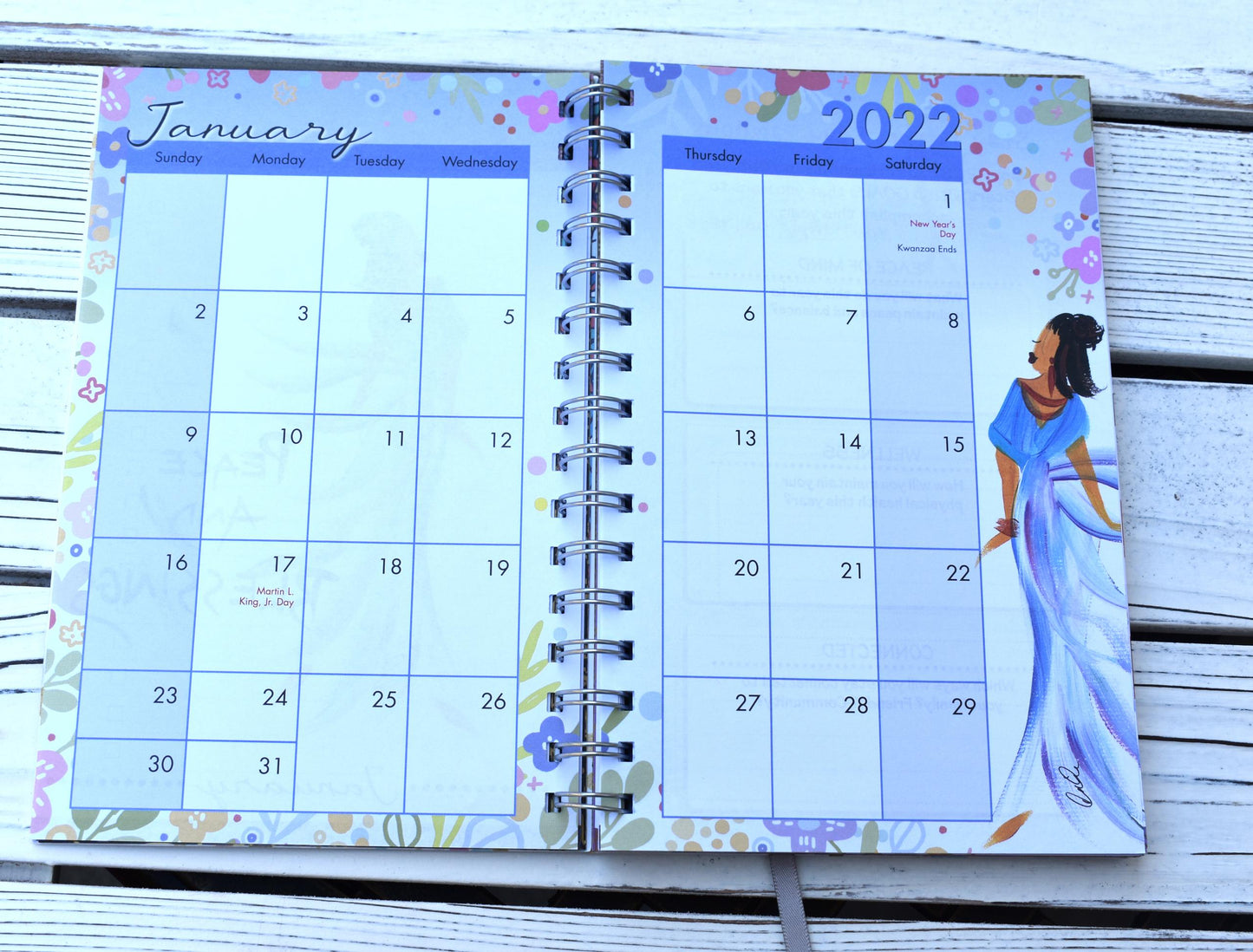 2022 Blessed and Highly Favored Weekly Inspirational Planner by Cidne Wallace