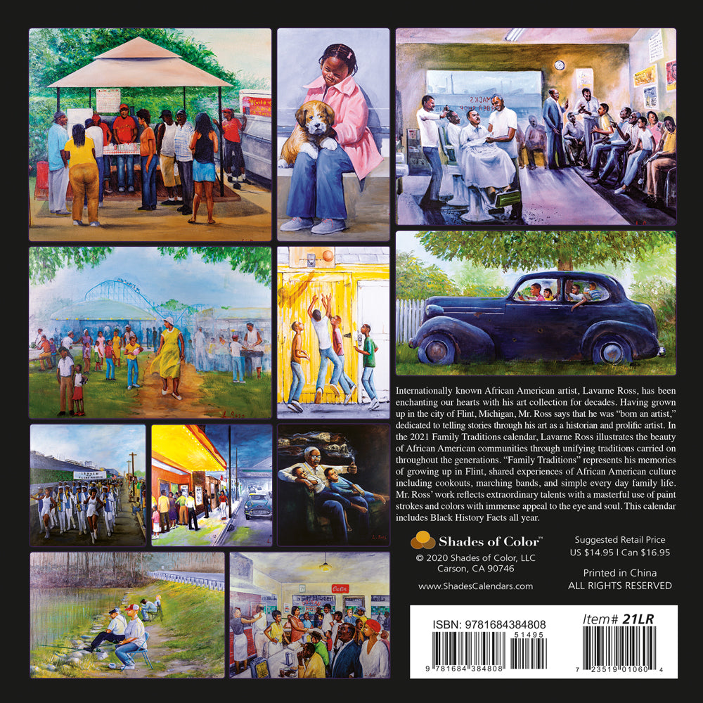 2021 "FAMILY TRADITIONS" 2021 Calendar by Laverne Ross