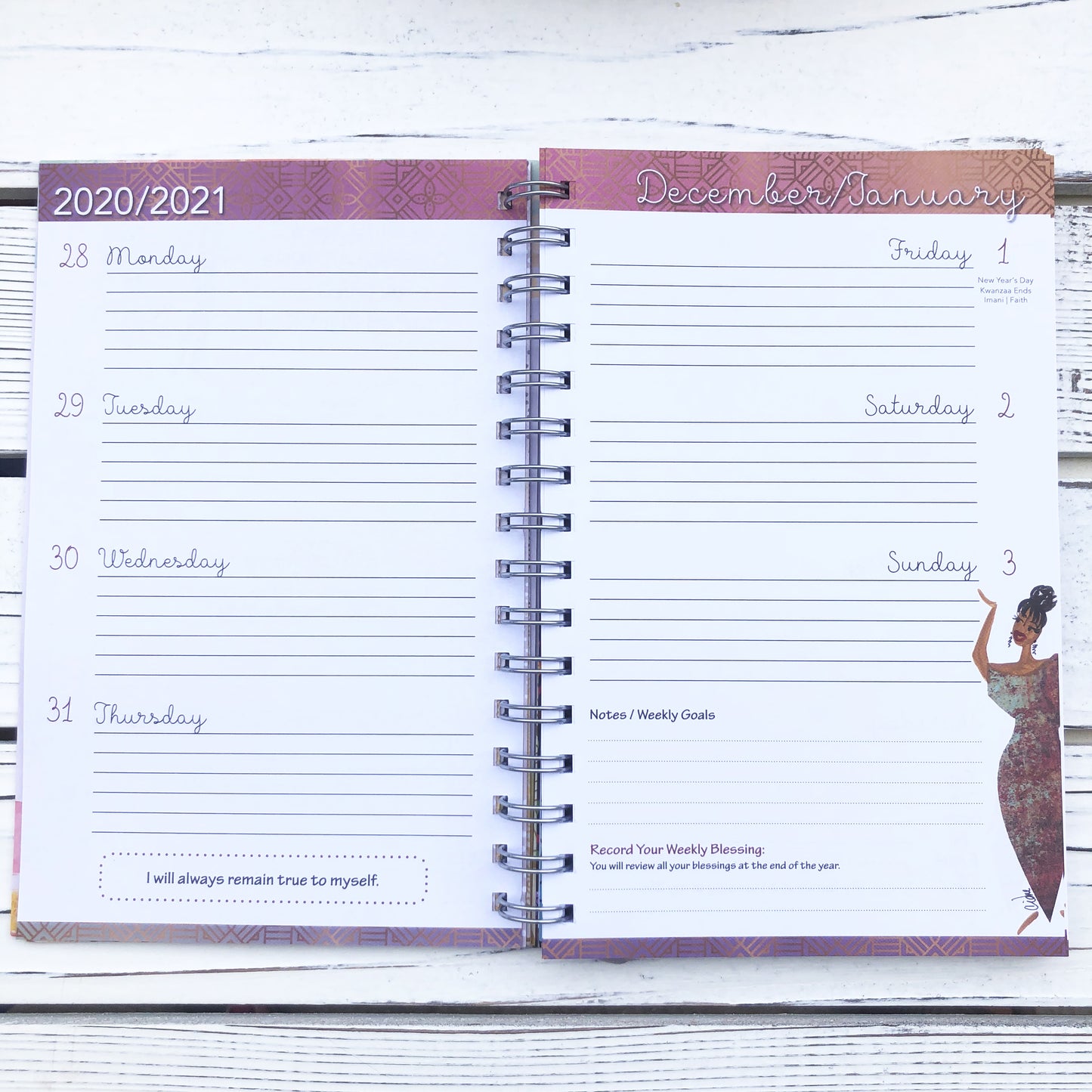 2021 "GIRLFRIENDS - GIVE YOURSELF SOME LOVE" 2021 Weekly Inspirational Planner