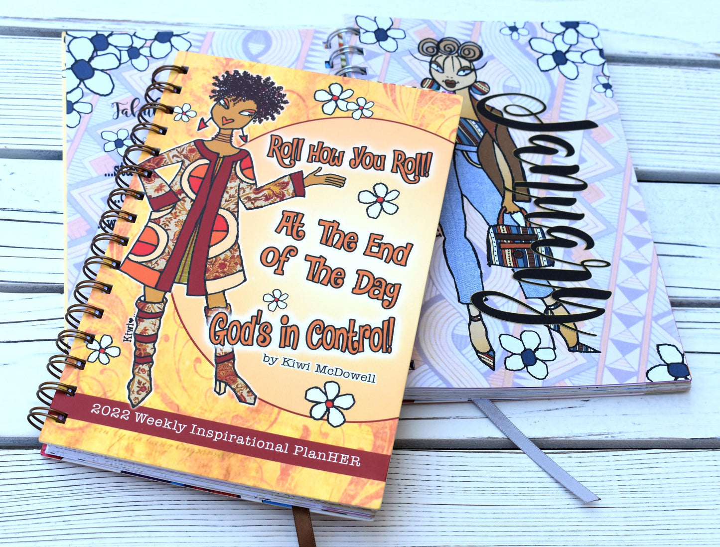 2022 God's In Control Weekly Inspirational Planner by Kiwi McDowell