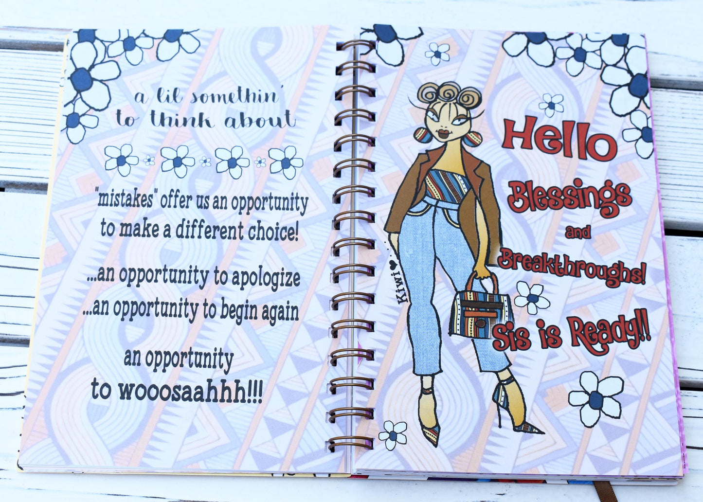 2022 God's In Control Weekly Inspirational Planner by Kiwi McDowell