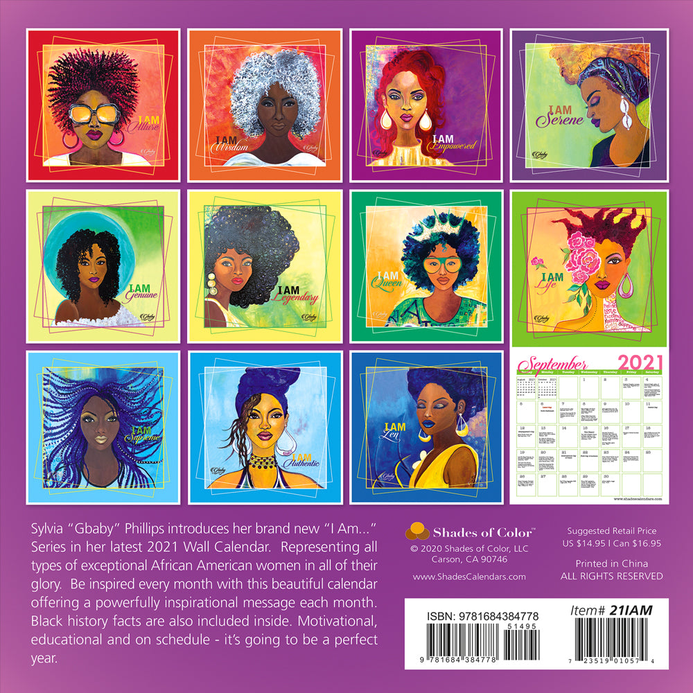 2021 "I AM FREE" 2021 Calendar by Sylvia “Gbaby” Cohen