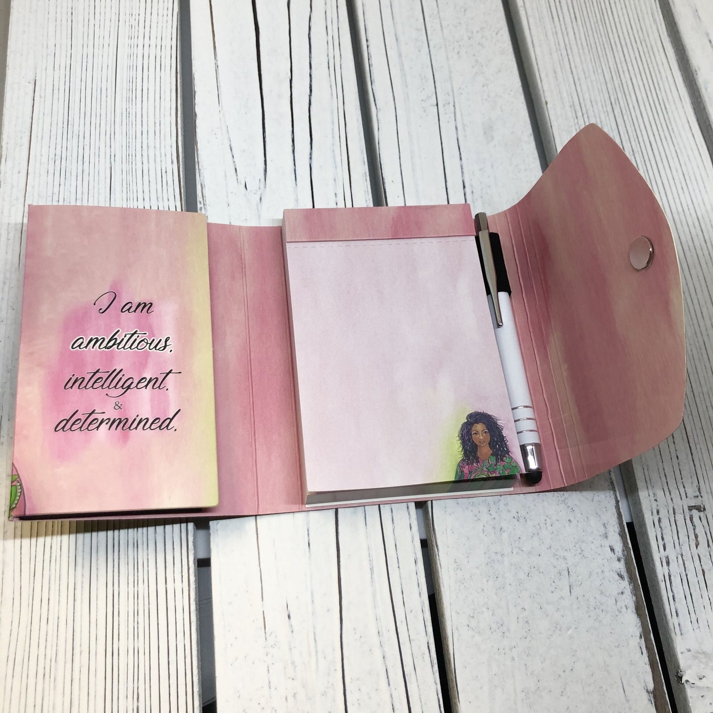 I Am Ambitious Stylus Purse Pal inside