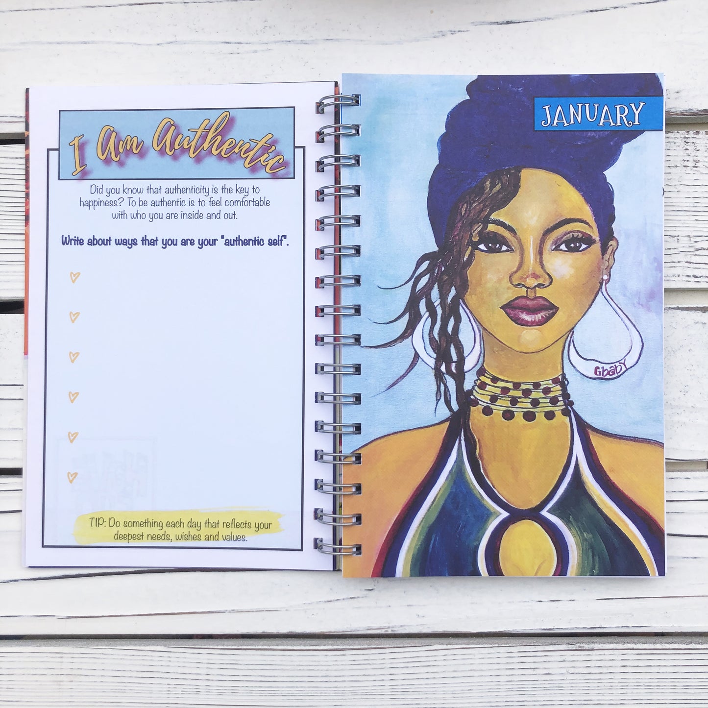 2021 "I AM AUTHENTIC" 2021 Inspirational Planner by Sylvia “Gbaby” Cohen