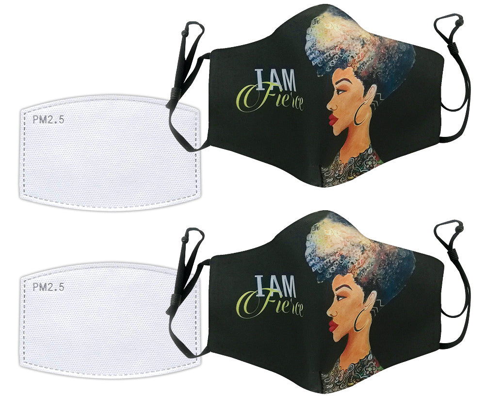 I Am Fierce Face Masks (Set of 2)