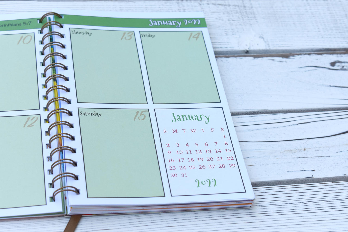 2022 I Am Life Weekly Inspirational Planner by Sylvia “Gbaby” Cohen