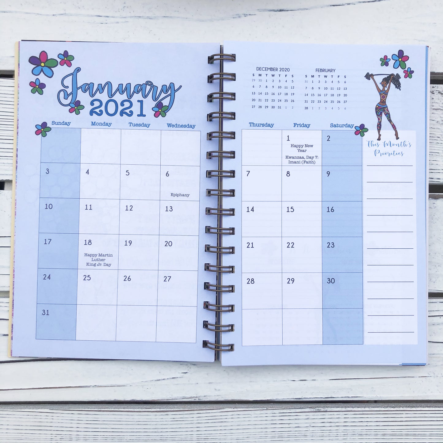 2021 "MORE PRAYER AND ALIGNING" 2021 Weekly Inspirational Planner