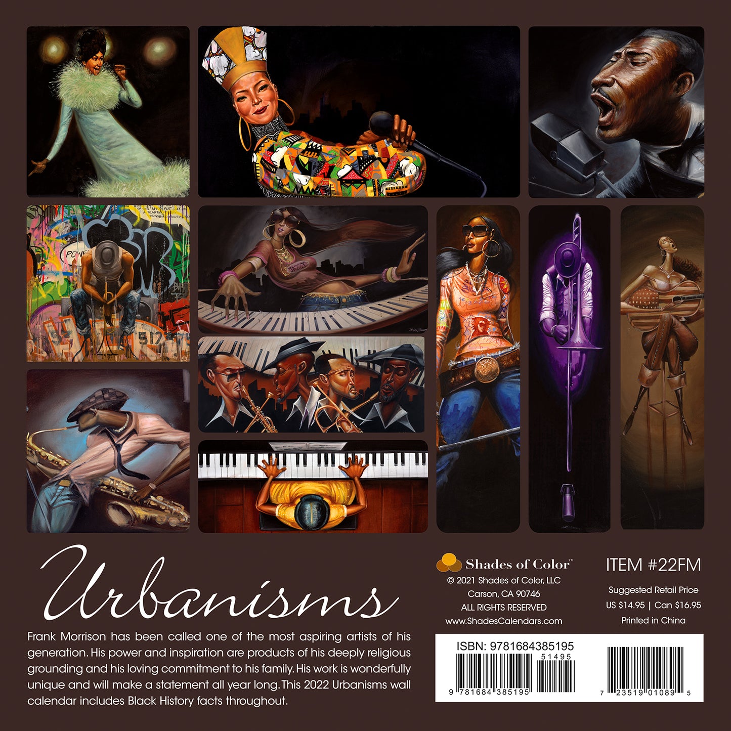2022 Urbanisms Wall Calendar - Frank Morrison