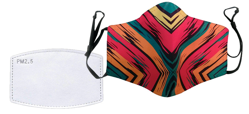 Sunset Stripes Face Masks (Set of 2)