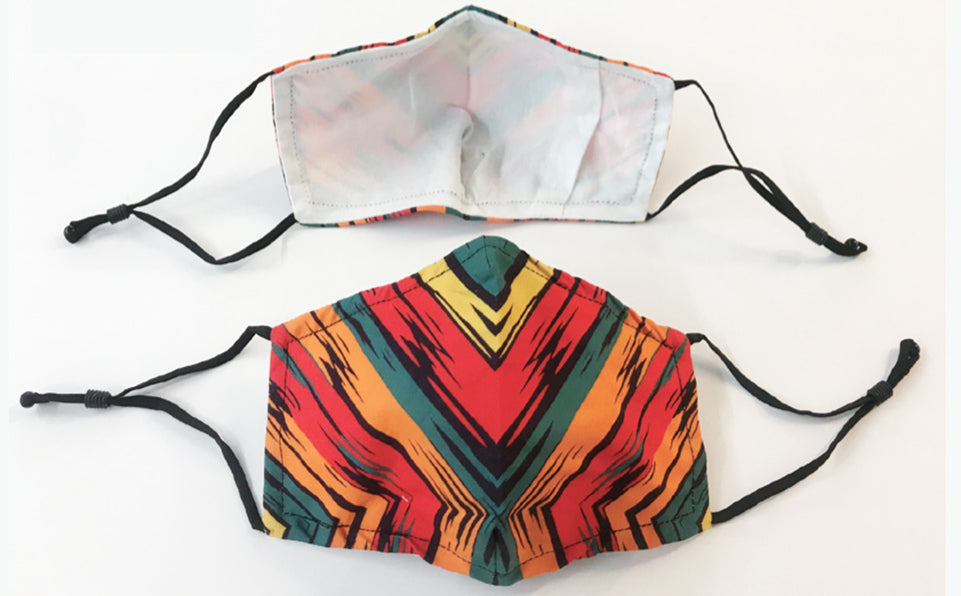 Sunset Stripes Face Masks (Set of 2)