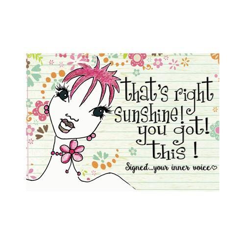 That's Right Sunshine Magnet Kiwi McDowell