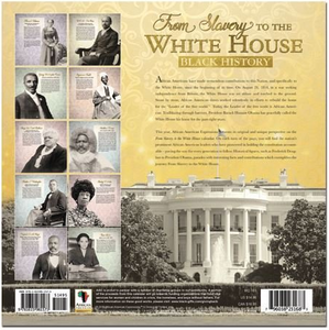2017 From Slavery To The White House Calendar back cover