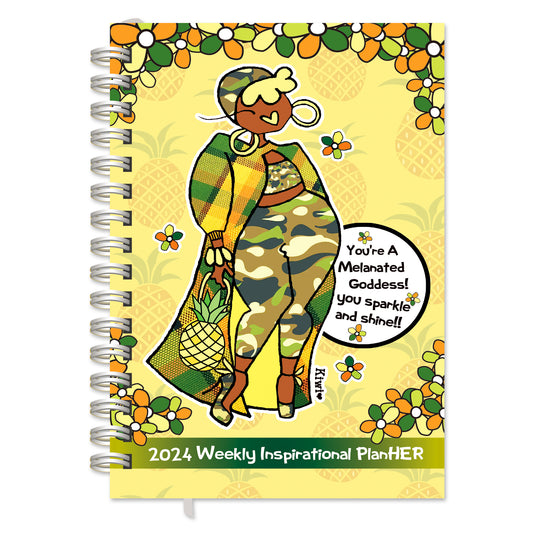 2024 Weekly Inspirational Planner "Be Your Own InspHERational" by Kiwi McDowell
