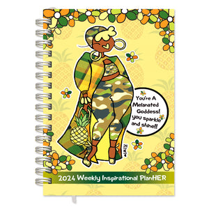 2024 Weekly Inspirational Planner "Be Your Own InspHERational" by Kiwi McDowell