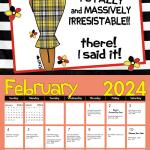 Load image into Gallery viewer, Be Your Own InspHERation 2024 African American Wall Calendar by Kiwi McDowell February
