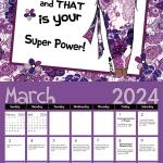 "Be Your Own InspHERation" 2024 Wall Calendar by Kiwi McDowell