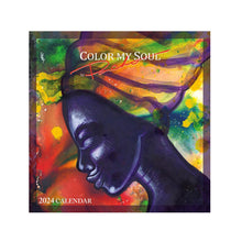 Load image into Gallery viewer, &quot;Color My Soul&quot; 2024 Wall Calendar by Larry &quot;Poncho&quot; Brown cover art
