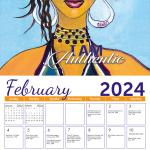 Load image into Gallery viewer, &quot;I AM&quot; 2024 Wall Calendar by Sylvia &quot;GBaby&quot; Phillips
