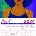Load image into Gallery viewer, &quot;I AM&quot; 2024 Wall Calendar by Sylvia &quot;GBaby&quot; Phillips

