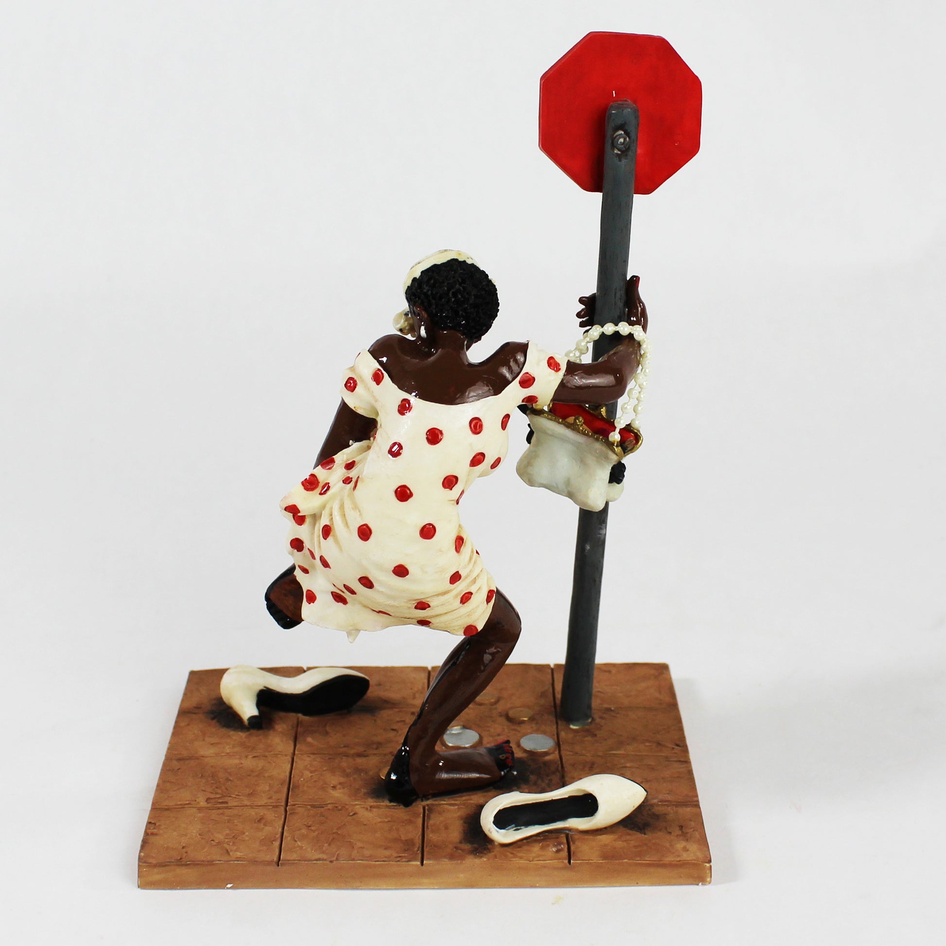 8 1/2 Narrow Figurine by Annie Lee rear