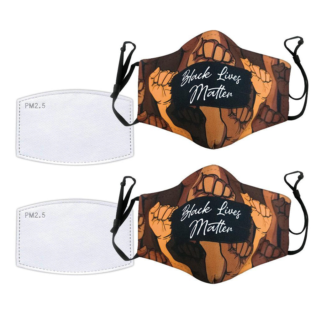 Black Lives Matter Face Masks (Set Of 2)