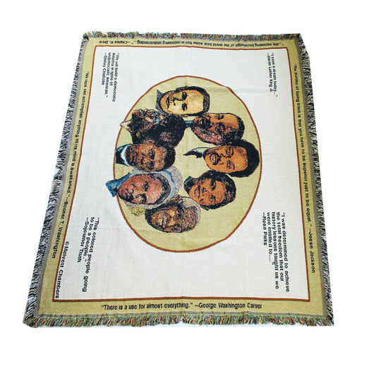 Black History Quotes Throw Blanket
