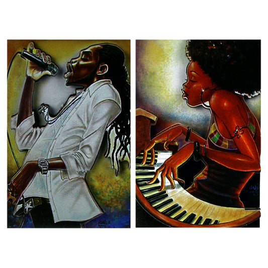 Stand Up Brother and Soul Sista 3D Magnet Set