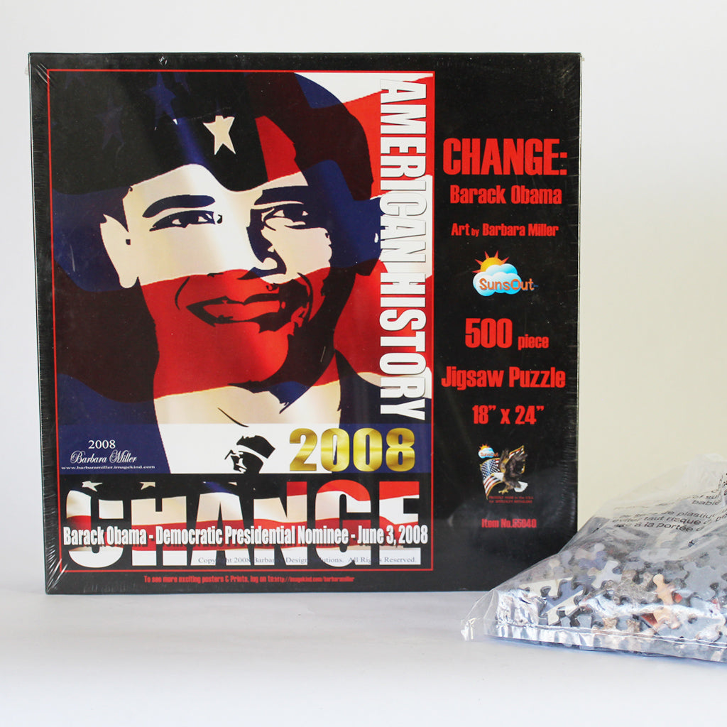 Change: Barack Obama 500 Piece Puzzle