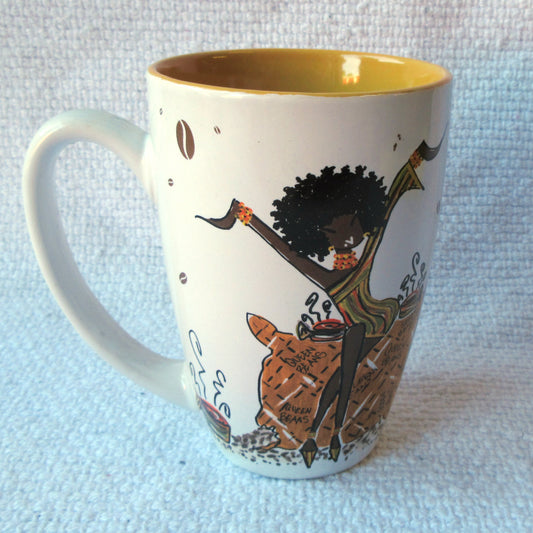 Coffee Queen! Latte Mug Kiwi McDowell