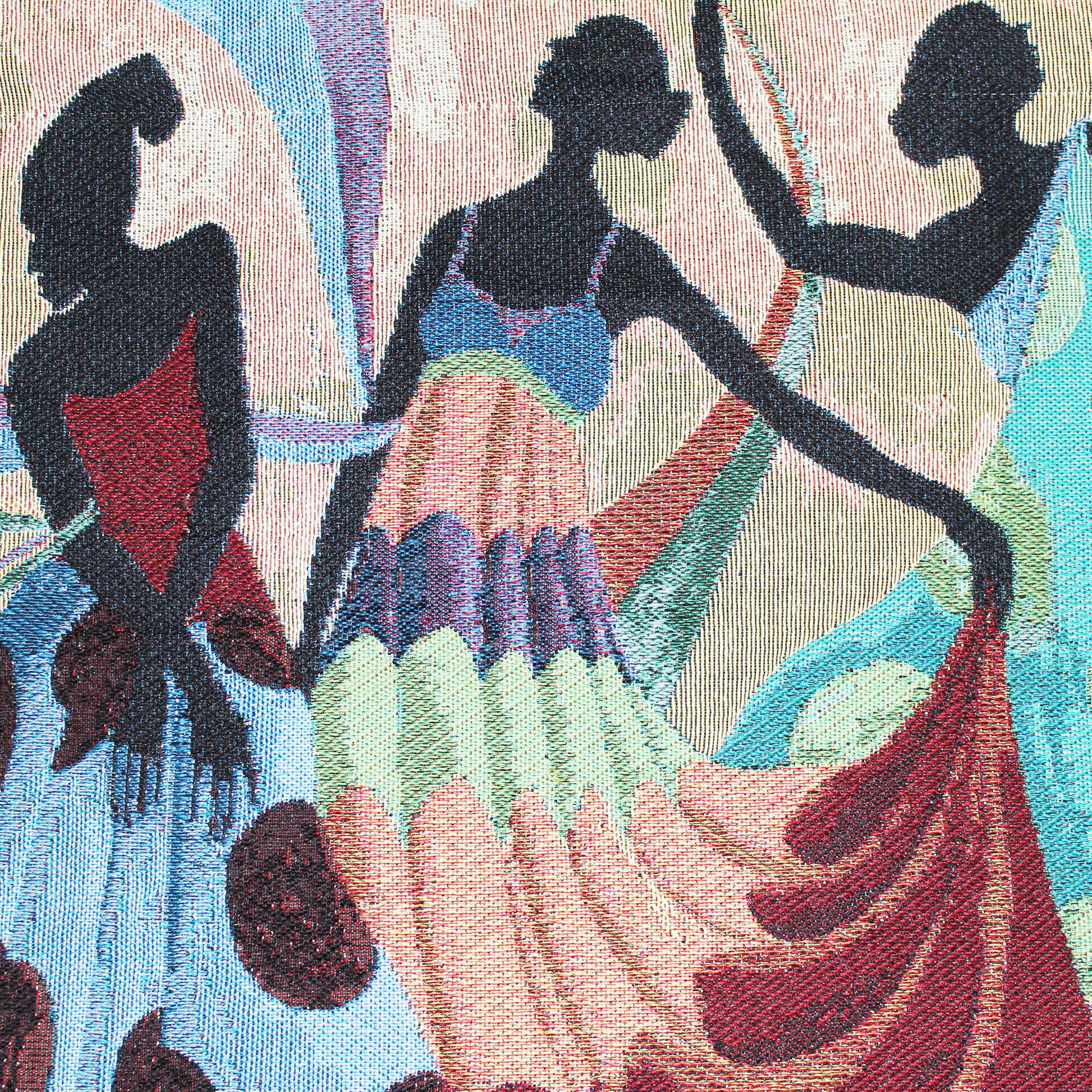 Dancers of Black Skin Wall Hanging Tapestry detail