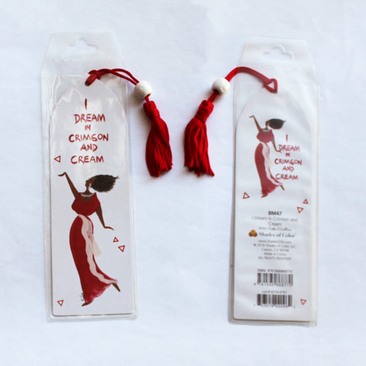 Dream in Crimson And Cream Bookmark