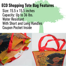 Load image into Gallery viewer, ECO Shopping Tote Bag Features
