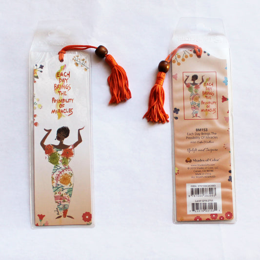 Each Day Brings the Possibility of Miracles Bookmark orange