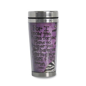 For I Know The Plans... African American Travel Mug Art by Gbaby back