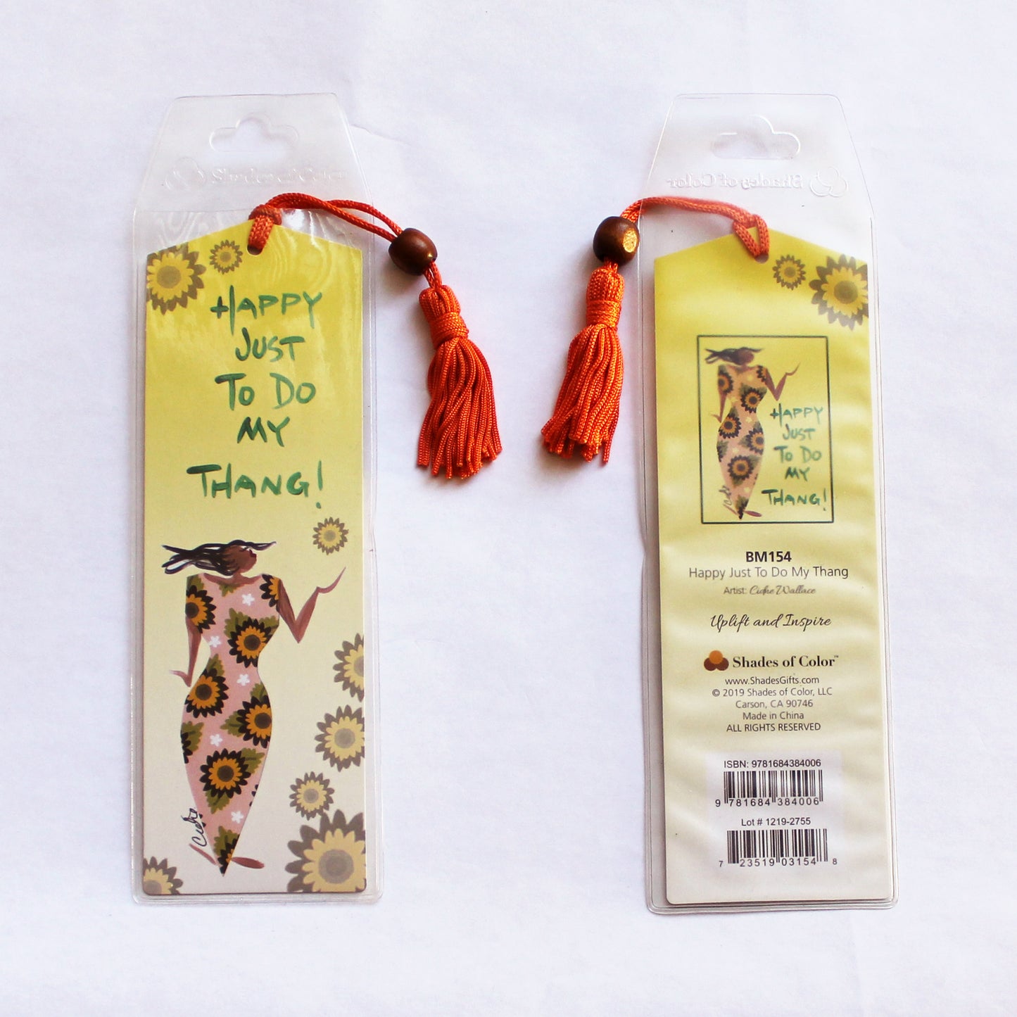 Happy Just To Do My Thang Bookmark yellow