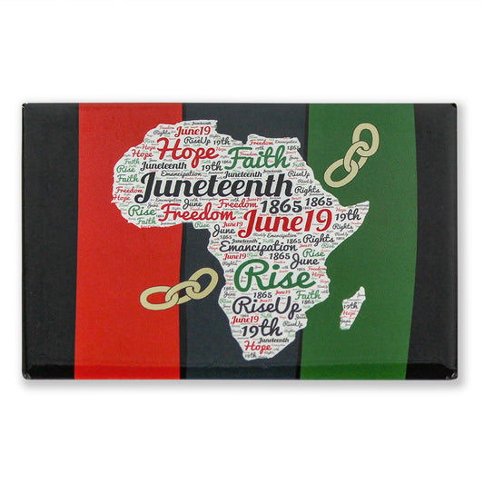 Juneteenth June 19 Africa Map Magnet