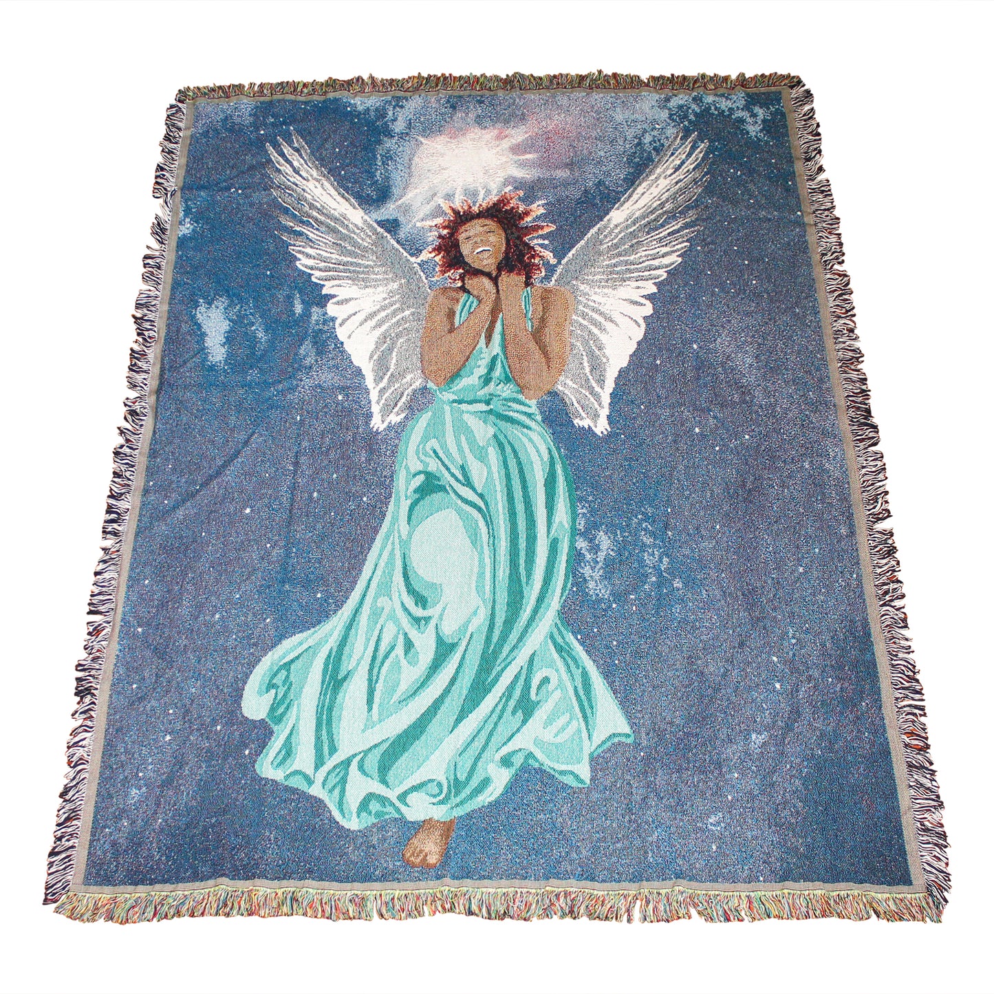 Joyful Angel Throw Blanket
